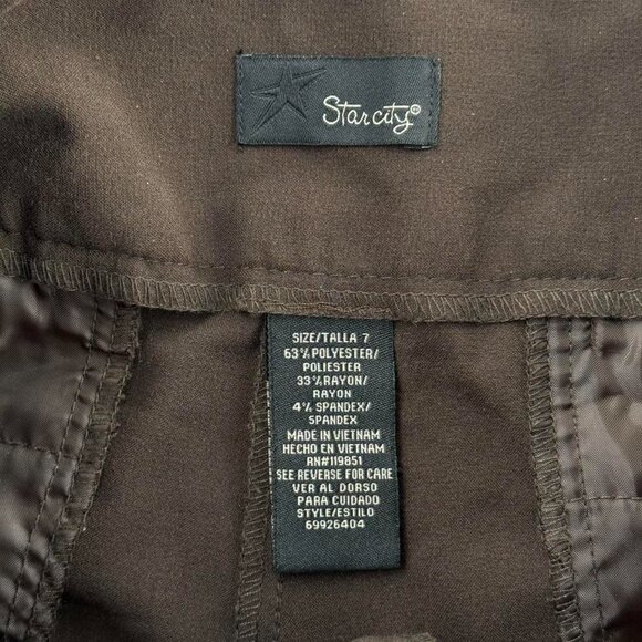 Vintage brown low rise flared pants - Picture 4 of 6